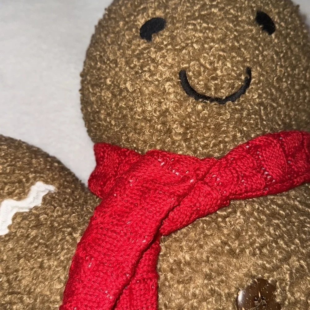 CUPCAKES & CASHMERE 26x19 Oversized Gingerbread Man Pillow